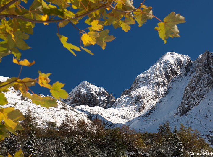 Lago Spigorel e la prima neve