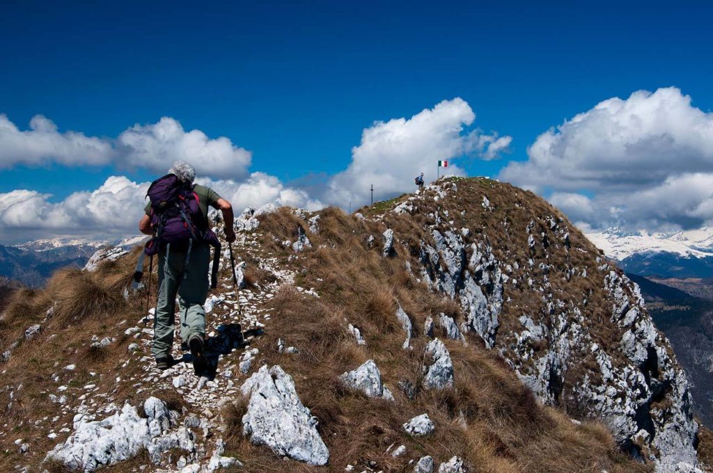 Monte Pizzoccolo dalla Cresta Sud: escursionisti
