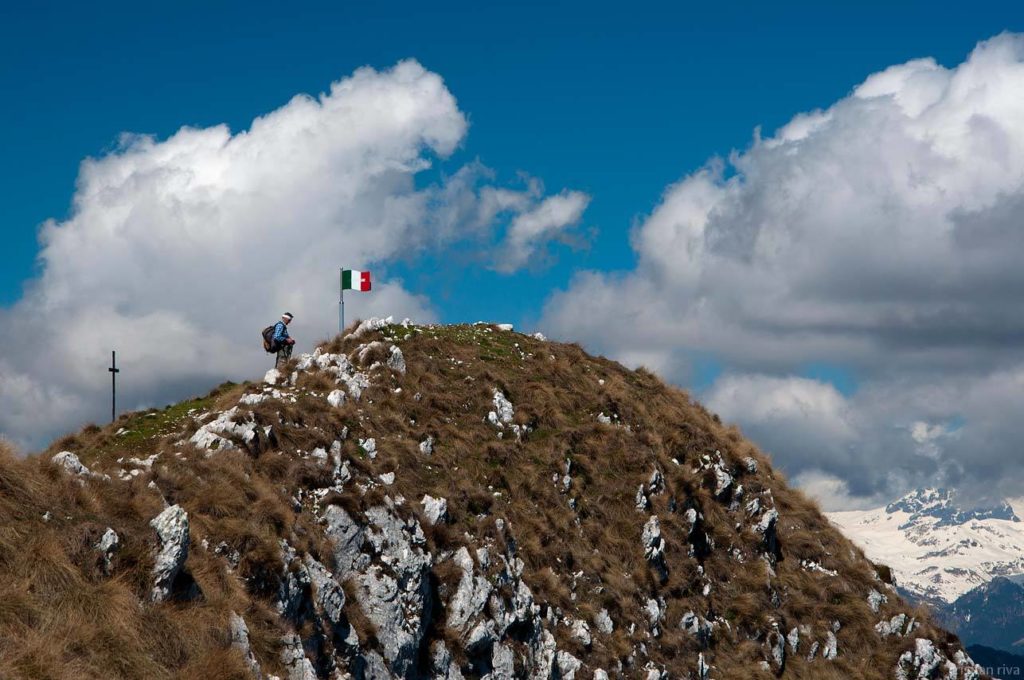 Monte Pizzoccolo dalla Cresta Sud: escursionisti