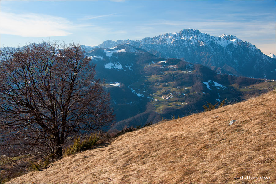 Tramonto su Montagnina e Pizzo Formico