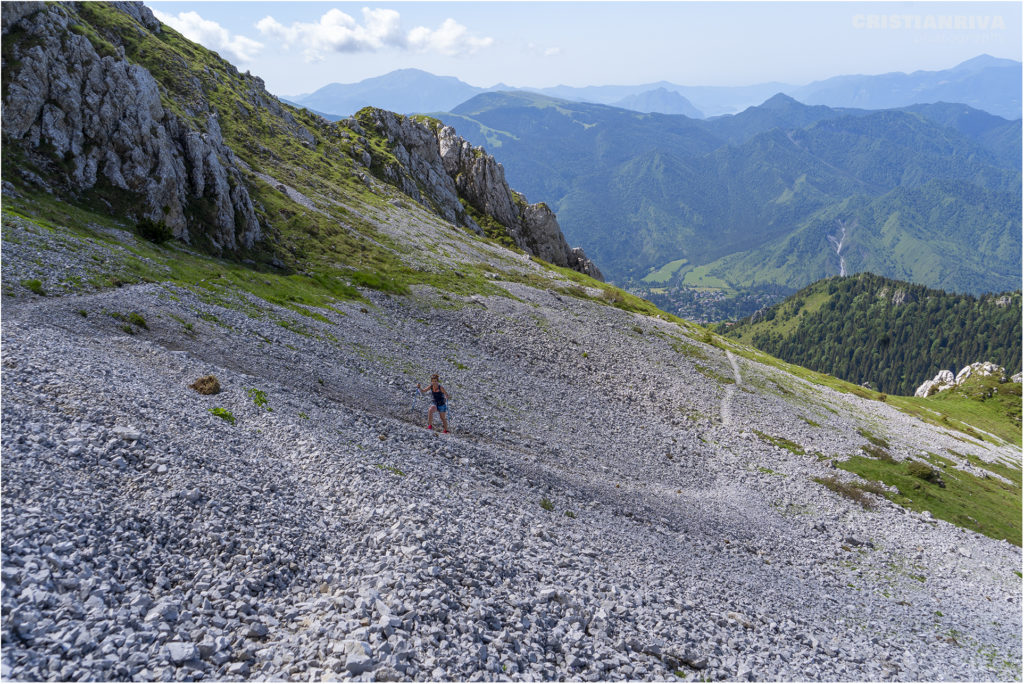 Pizzo Corzene: il faticoso ghiaione