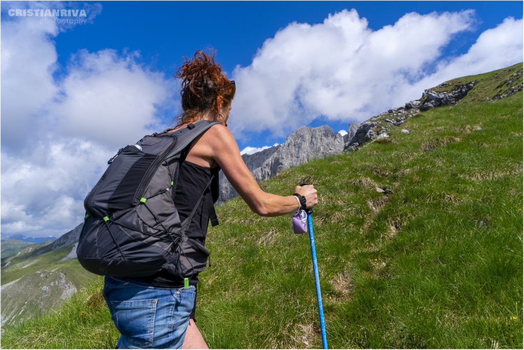 Pizzo Corzene: ultimo ripido tratto