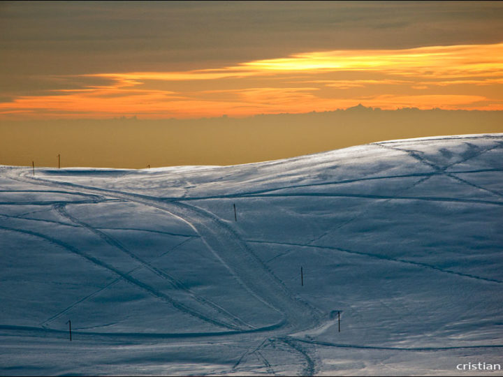 Tramonto sul Pizzo Formico e sulla Montagnina