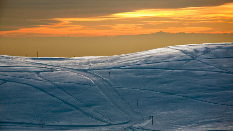 Tramonto sul Pizzo Formico e sulla Montagnina