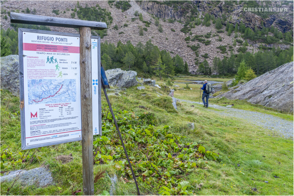 La valle di Pedra Rossa e il rifugio Ponti