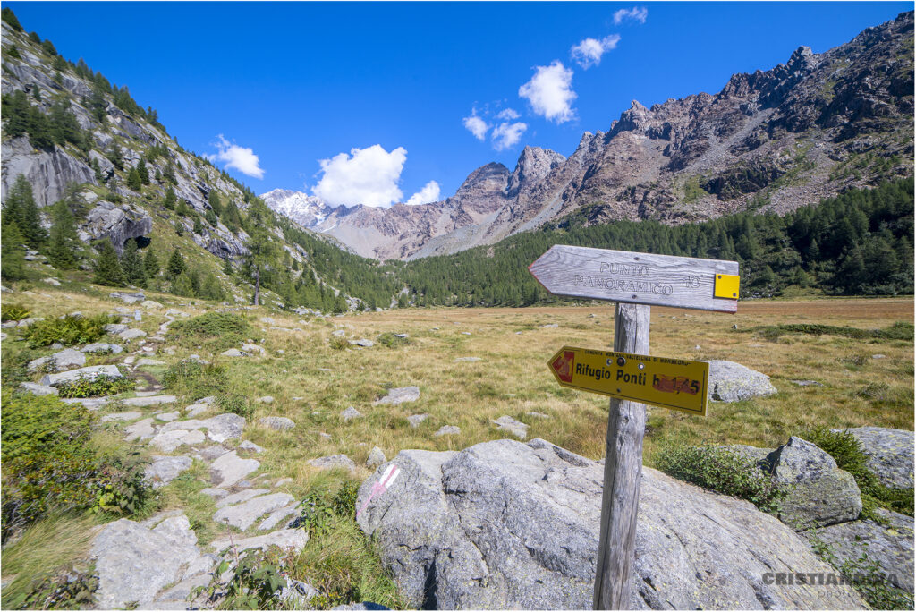 La valle di Pedra Rossa e il rifugio Ponti