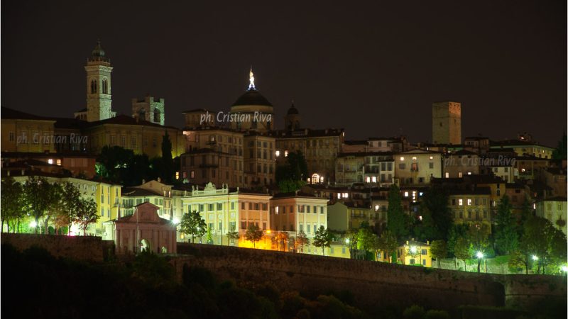 Citta’ Alta in una notte di fine estate