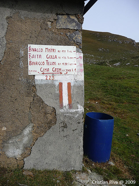 Cima monte Grem da passo di Zambla